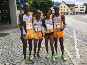 Vor dem Start zum Muttersberglauf