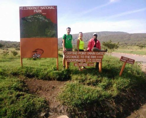 Rosi, Manfred Und Paul Am Fuße Des Mt. Longonot