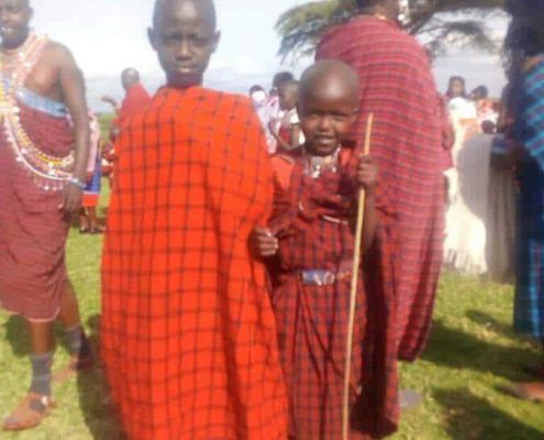 Samuel, Sohn Von Unserem Masai Surum (Im Bild Rechts)