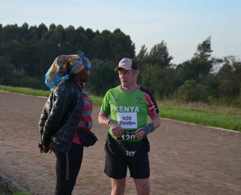 Rene Vorm Start Zu Seinem 1400. Marathon