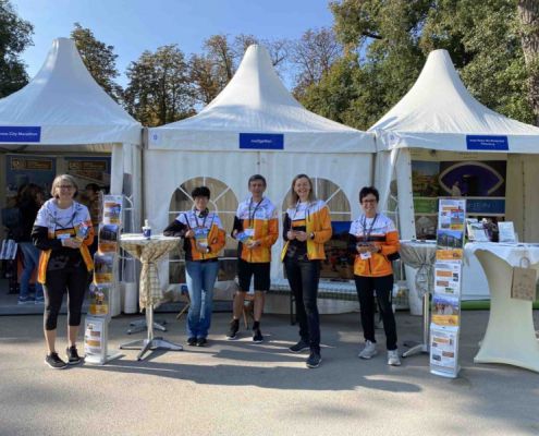 Bereit Für Unsere Besucher Am Run2gether Messestand