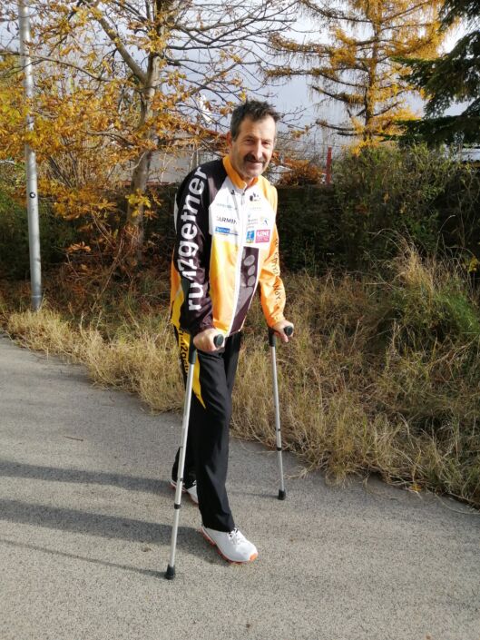Run auf Krücken für Gitonga
