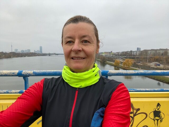 Lauf auf der Donauinsel